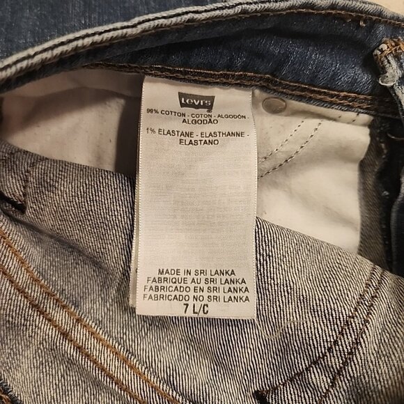 Vintage Levis Low Rise Skinny Jeans Size 7 Y2K 90s - Picture 6 of 6